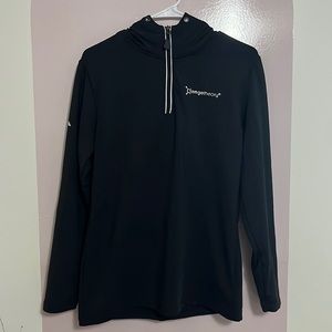 Orange Theory 1/4 Zip Pull Over Hoodie Sweater Size L